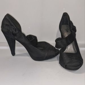 Black Bow Fioni Heels